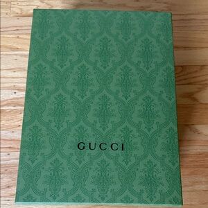 Gucci Green Ornate Pattern Box